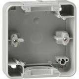 Gira Gehäuseunterteil 1-fach ohne Leitungseinführung grau, Retail