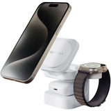 Hyper Hyperjuice Qi2 3-in-1 Magnetische Ladestation weiß