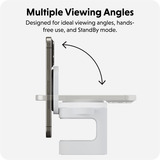 Hyper Hyperjuice Qi2 3-in-1 Magnetische Ladestation weiß