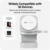  Hyperjuice Qi2 3-in-1 Magnetische Ladestation weiß