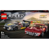 LEGO 76903 Speed Champions Chevrolet Corvette C8.R & 1968 Chevrolet Corvette, Konstruktionsspielzeug Modellauto zum selber Bauen, Rennwagen