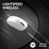 Logitech Gaming PRO X SUPERLIGHT 2, Gaming-Maus weiß, 2,4-GHz-LIGHTSPEED, kompatibel mit Windows und macOS