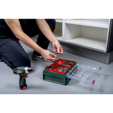 Metabo PowerMaxx BS Basic Set (600080710) Akku-Bohrschrauber, 12 Volt grün/schwarz, 2x Li-Ionen Akku 2,0Ah, in Koffer + 41-teiliges Zubehör
