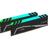 Mushkin DIMM 16 GB DDR4-3000 (2x 8 GB) Dual-Kit, Arbeitsspeicher schwarz, MLA4C300GJJM8GX2, Redline Lumina RGB, INTEL XMP