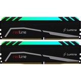 Mushkin DIMM 16 GB DDR4-3000 (2x 8 GB) Dual-Kit, Arbeitsspeicher schwarz, MLA4C300GJJM8GX2, Redline Lumina RGB, INTEL XMP