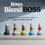 Ninja BlendBoss Standmixer  blau, mit To-Go-Becher 