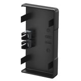 OBO Endstück zum Verschließen der Geräteeinbaukanäle GK E 70x130 PC ABS, Befestigung/Montage schwarz, Retail