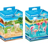 PLAYMOBIL 10119 Set Alpaka mit Baby und Flamingos, Konstruktionsspielzeug