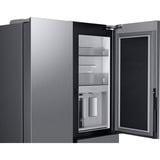 SAMSUNG RH69B8920S9/EG RS8000, Side-by-Side edelstahl/silber, Food Showcase Tür, Beverage Center, Festwasseranschluss