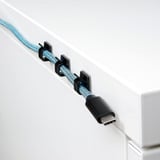 Sharkoon OfficePal Cable Organizer, Kabelmanagement schwarz, 136-teilig