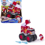 Spin Master Paw Patrol Rescue Wheels - Marshalls Feuerwehr Monstertruck mit Geschoss-Abwurf und Marshall Hundefigur, Spielfahrzeug 
