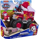 Spin Master Paw Patrol Rescue Wheels - Marshalls Feuerwehr Monstertruck mit Geschoss-Abwurf und Marshall Hundefigur, Spielfahrzeug 