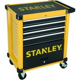 Stanley TransModul-System Werkstattwagen, 4 Schubladen, Werkzeugwagen gelb/schwarz, Tragkraft 300kg