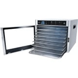 Steba Elektronischer Dörrautomat ED 80 Steel Deluxe edelstahl, 500 Watt, Dörrfläche 30cm x 28cm pro Ebene