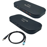 i-tec Thunderbolt 3/USB-C Dual 4K Docking Station Power Delivery 60W, Dockingstation schwarz, Anschluss per USB-C/Thunderbolt 3