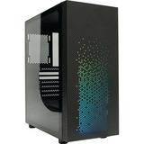 AZZA Celesta 340F, Tower-Gehäuse schwarz, Tempered Glass