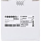 Bosch X-LOCK Fiberschleifscheibe R574 Best for Metal, Ø 125mm, K80 Bohrung 22,23mm