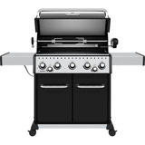 Broil King Gasgrill Baron 590 - BUNDLE schwarz/edelstahl, mit Seiten- und Heckbrenner, inkl. Gussplatte und Schutzhülle