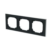 Busch-Jaeger Rahmen dreifach mit Dekorring chrom, Retail