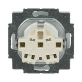 Busch-Jaeger Steckdosen Einsatz mit Schriftfeld matt weiß, Retail