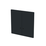 Busch-Jaeger Zentralscheibe 1785/11 K-45M, Abdeckung schwarz, Retail