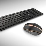 CHERRY DW 9100 SLIM, Desktop-Set schwarz/bronze, FR-Layout, Cherry SX-Scherentechnologie