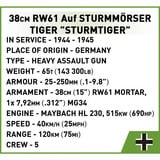 COBI 38 cm Sturmmörser Sturmtiger, Konstruktionsspielzeug Maßstab 1:28