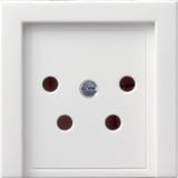Gira Abdeckung für KPN-Anschlussdose vierpolig seidenmatt, Zentralplatte weiß (matt), Retail