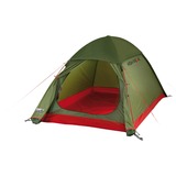 High Peak Kuppelzelt Kingfisher 2 LW olivgrün/rot, mit Vorbau für Gepäck, Modell 2022