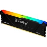 Kingston FURY DIMM 16 GB DDR4-3600  , Arbeitsspeicher schwarz, KF436C18BB2A/16, Beast RGB, INTEL XMP
