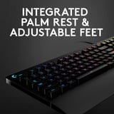 Logitech G213 Prodigy, Gaming-Tastatur schwarz, DE-Layout, Rubberdome