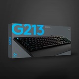 Logitech G213 Prodigy, Gaming-Tastatur schwarz, DE-Layout, Rubberdome