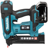 Makita Akku-Tacker DST630Z, 18Volt, Elektrotacker blau/schwarz, ohne Akku und Ladegerät, inkl. Oberflächenschützer