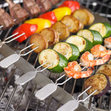 RÖSLE Halter mit Grill-Spießen 6-teilig, Halterung edelstahl