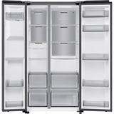 SAMSUNG RS70F64KDFEF, Side-by-Side edelstahl (dunkel), AI Energy Mode, Festwasseranschluss