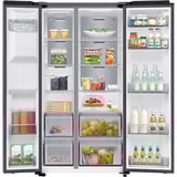 Samsung RS70F64KDFEF, Side-by-Side edelstahl (dunkel), AI Energy Mode, Festwasseranschluss