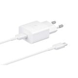 Samsung Schnellladegerät 15 Watt EP-T1510, mit Kabel weiß, PD, 1 Meter Kabel