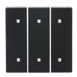 0 Wippe dreifach Elektroniktaster schwarz, Retail