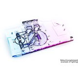 Alphacool Eisblock Aurora Acryl GPX-N RTX 3070 Gaming X Trio mit Backplate, Wasserkühlung transparent/silber