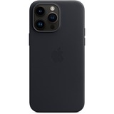 Apple Leder Case mit MagSafe, Handyhülle schwarz, Mitternacht, iPhone 14 Pro