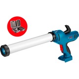 Bosch ProWeekend Bundle 14 GCG 18V-600, Kartuschenpistole blau/schwarz, ohne Akku und Ladegerät, mit 43-teiligem Bit- und Steckschlüssel-Set