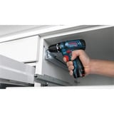 Bosch Professional Akku-Bohrschrauber GSR 12V-15 Professional solo, 12Volt blau/schwarz, ohne Akku und Ladegerät, L-BOXX