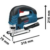 Bosch Professional Stichsäge GST 150 BCE Professional blau, Handwerkerkoffer, 780 Watt