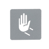 Busch-Jaeger Piktogramm Größe 43,3 x 43,3 mm Kunststofffolie, Dekoration silber, Retail