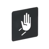 Busch-Jaeger Piktogramm Größe 43,3 x 43,3 mm Kunststofffolie, Dekoration silber, Retail