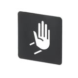 Busch-Jaeger Piktogramm Größe 43,3 x 43,3 mm Kunststofffolie, Dekoration silber, Retail