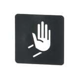 Busch-Jaeger Piktogramm Größe 43,3 x 43,3 mm Kunststofffolie, Dekoration silber, Retail