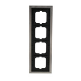 Busch-Jaeger Rahmen vierfach edelstahl, Retail