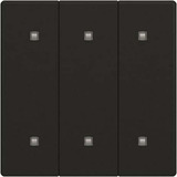 Busch-Jaeger Wippe dreifach Elektroniktaster schwarz, Retail