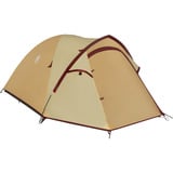 Coleman Darwin 3 Plus Summer, Zelt beige/dunkelrot